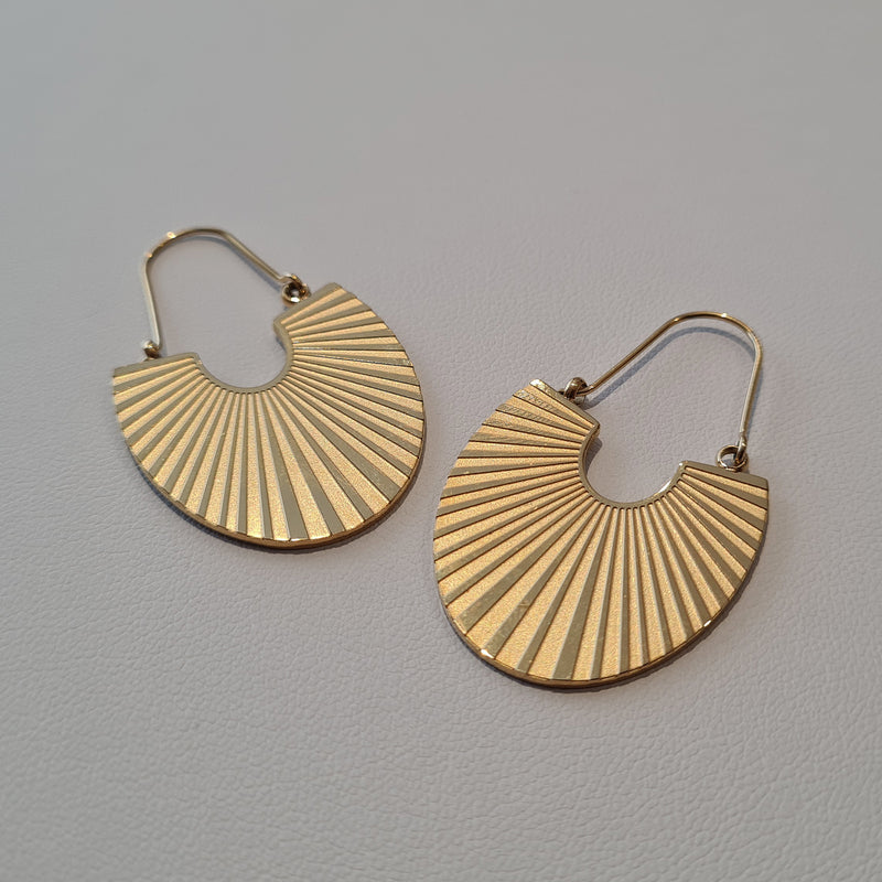 Sunray Earrings, statement minimalist earrings