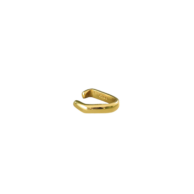Thick Gold Ear Cuffs, gold vermeil earrings, no piercing earring, thick gold hoops, ear stack, gold womens earrings, demi fine jewellery, womens jewellery uk
