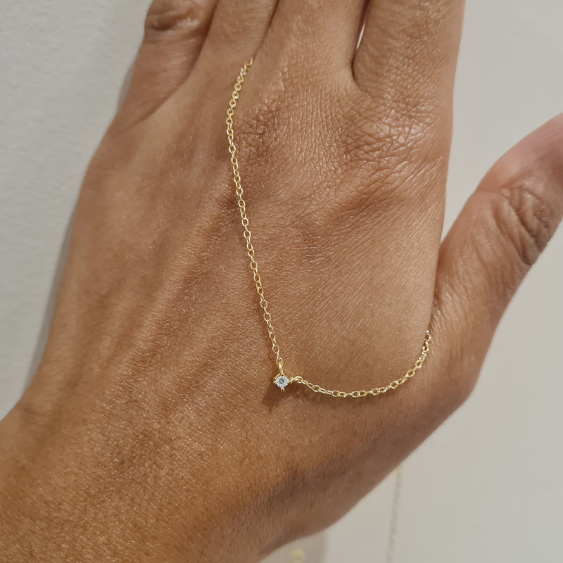 Dainty Diamond Necklace, minimalist diamond necklace, gift for her