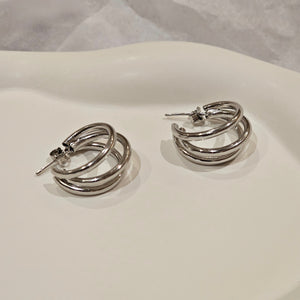Silver Hoops Ezra