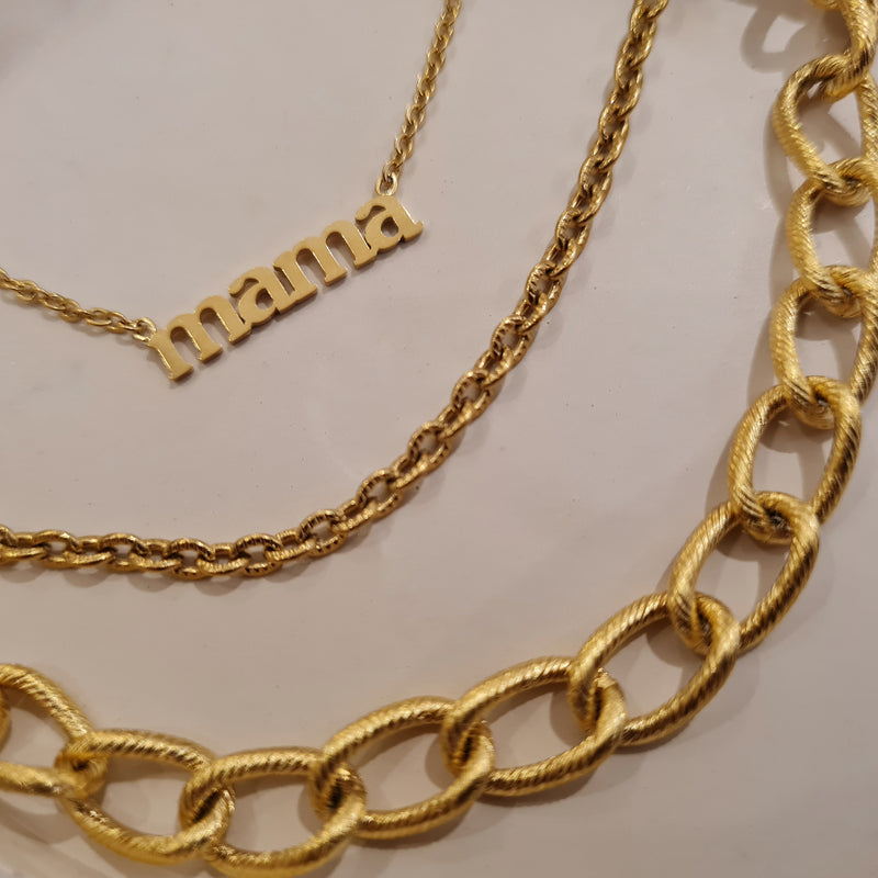 Gold Mama Necklace, Women's gold necklaces & chains, gifts for her, mum gift